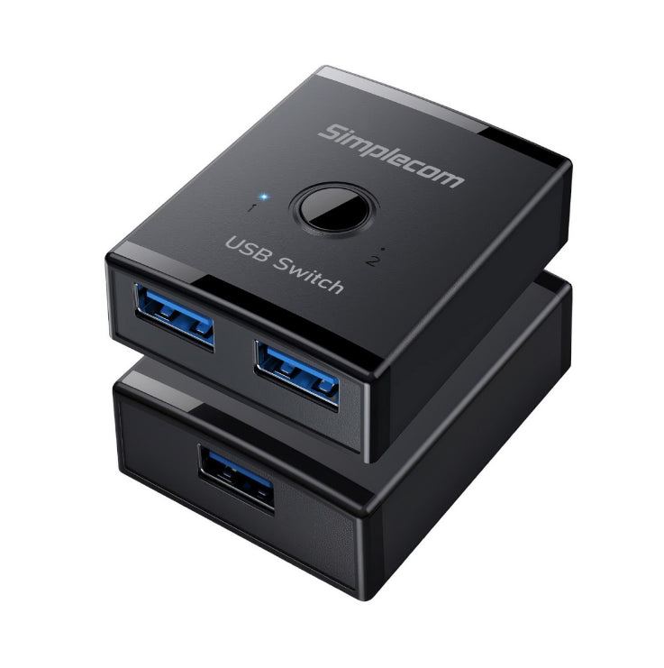 Simplecom KM125 Bi-Directional 2-Way USB 3.0 Switch 1 In 2 Out (2 In 1 Out) 5Gbps  Ideal for sharing USB device between 2 computers Simplecom KM125 Bi-Directional 2-Way USB 3.0 Switch 1 In 2 Out (2 In 1 Out) 5Gbps  Ideal for sharing USB device between 2 computers